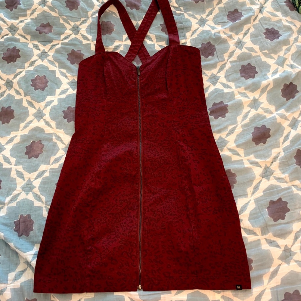 Insight Zip Front Bodycon Dress